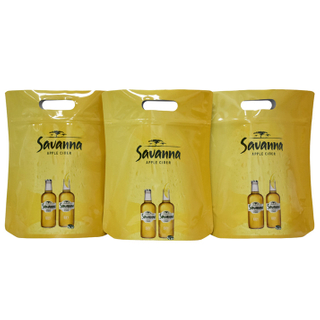 Glossy Food Contact Custom Printed Glossy Coating Wholesale Wine Bags