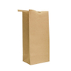 Multiple Sizes Eco-friendly Flat Bottom Brown Kraft Custom SOS Bags with Tin Tie