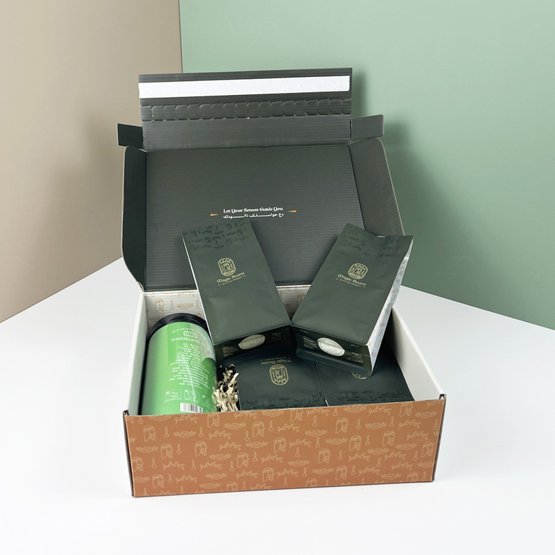 Spot UV Logo Printing Recyclable Roasted Coffee Packaging Wholesale