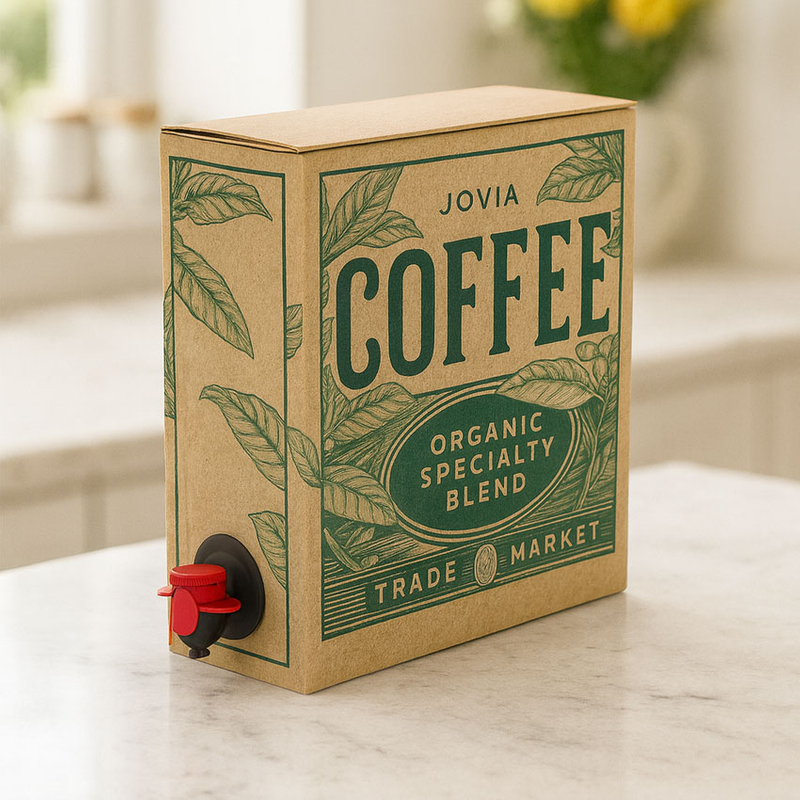 Branding Coffee Packaging Custom Bag-in-Box with Spout