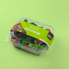 Clear Biodegradable Plastic Blister Packaging Fruit Vegetable Salad Box