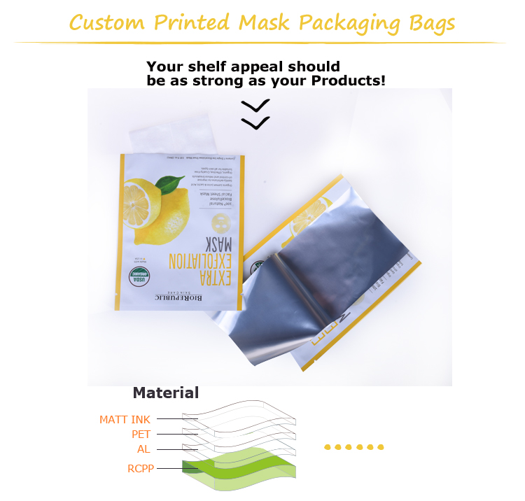 facial mask packaging