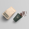 Custom Printing Ecological Coffee Packaging Flat Bottom Coffee Bags With Valve