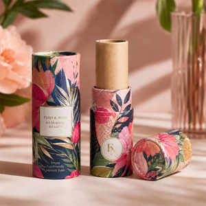 Custom Biodegradable Paper Lipstick Tubes