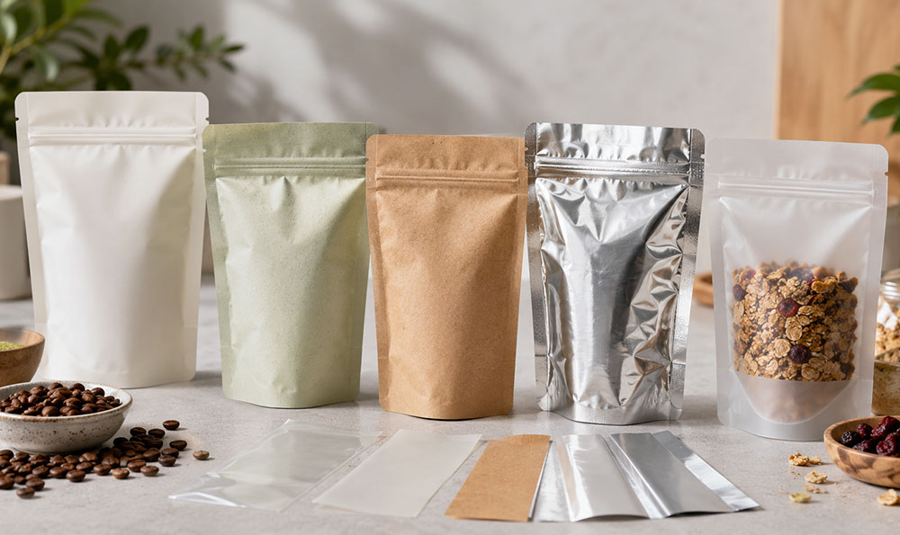 custom zipper pouch packaging for food brands