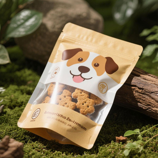 개인화 된 개 치료 가방 Resealable 개 쿠키 포장
