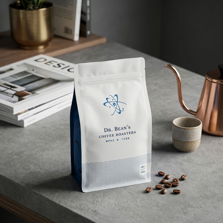 Custom Premium Compostable Coffee Bags with Valve