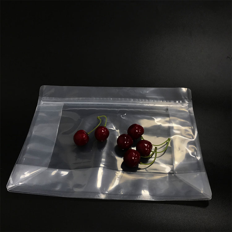 eco-friendly transparent flat bottom jelly packaging bag