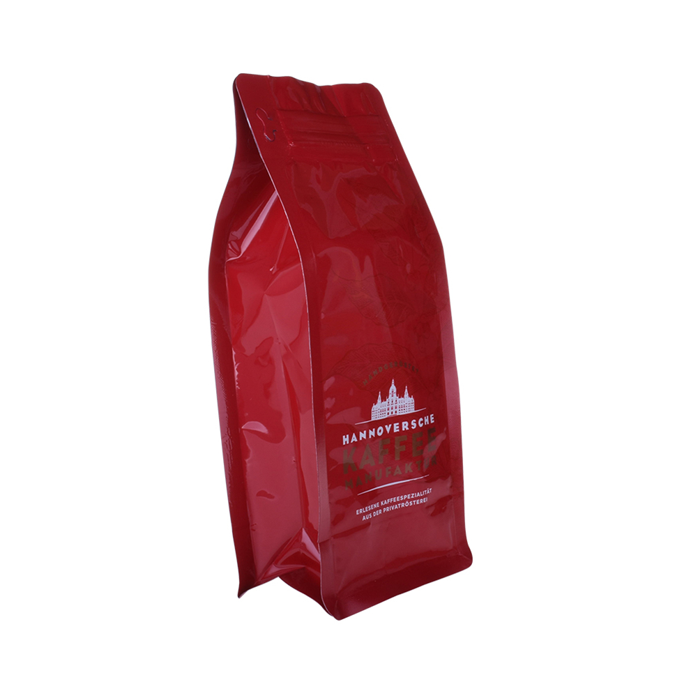 Recycle Materials Hdpe Flat Bottom Ziplock Pouch Coffee Bag
