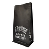 Metallized Matte Black Coffee Roastery Cacao Beans Bag