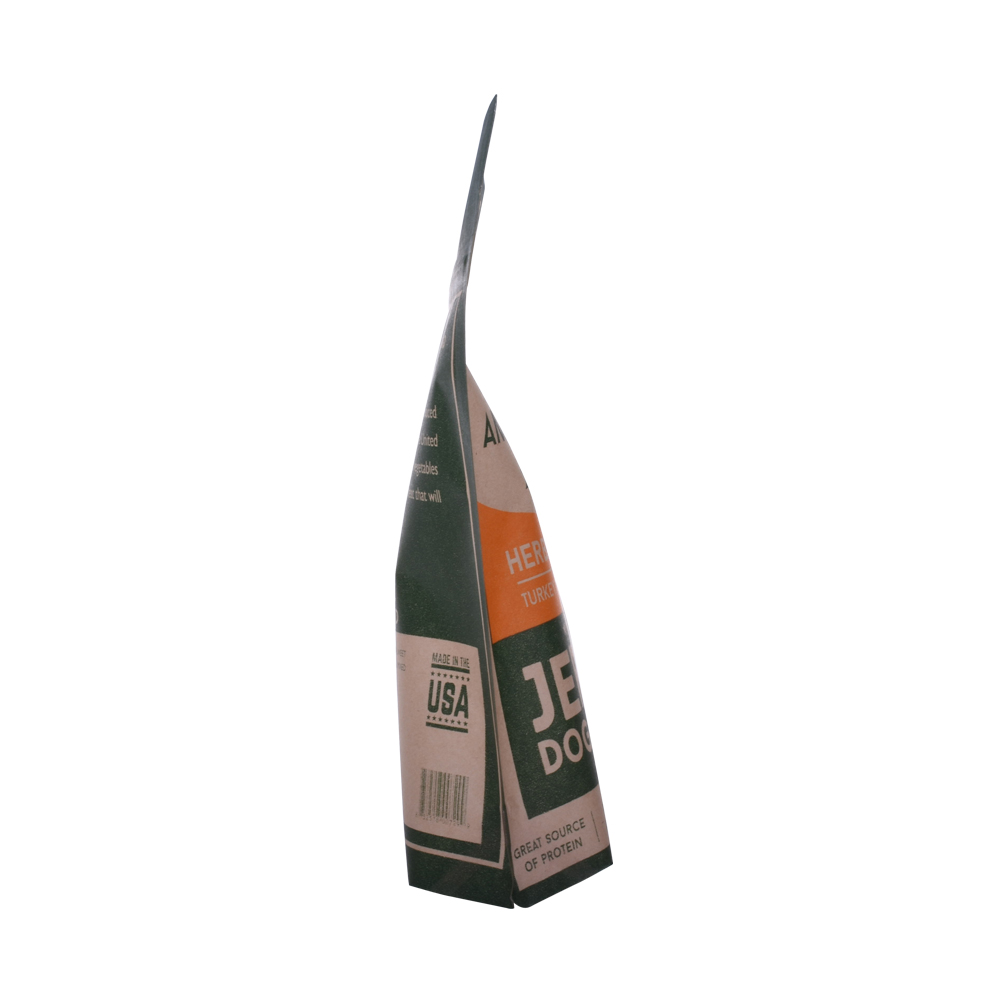Kraft av høy kvalitet Aluminium Craft Paper Stand Up Pouch Food Bag Window Wholesale