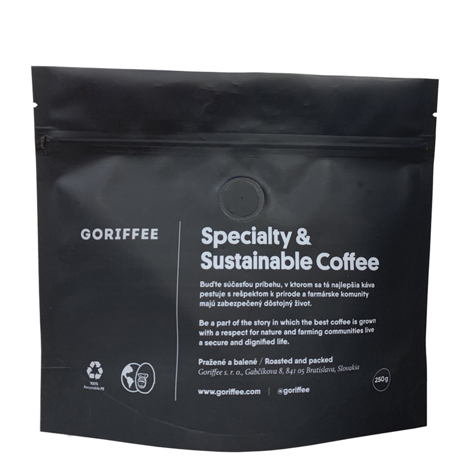 Pouche de café flexible en plastique LDPE en plastique LDPE Recyclable personnalisé