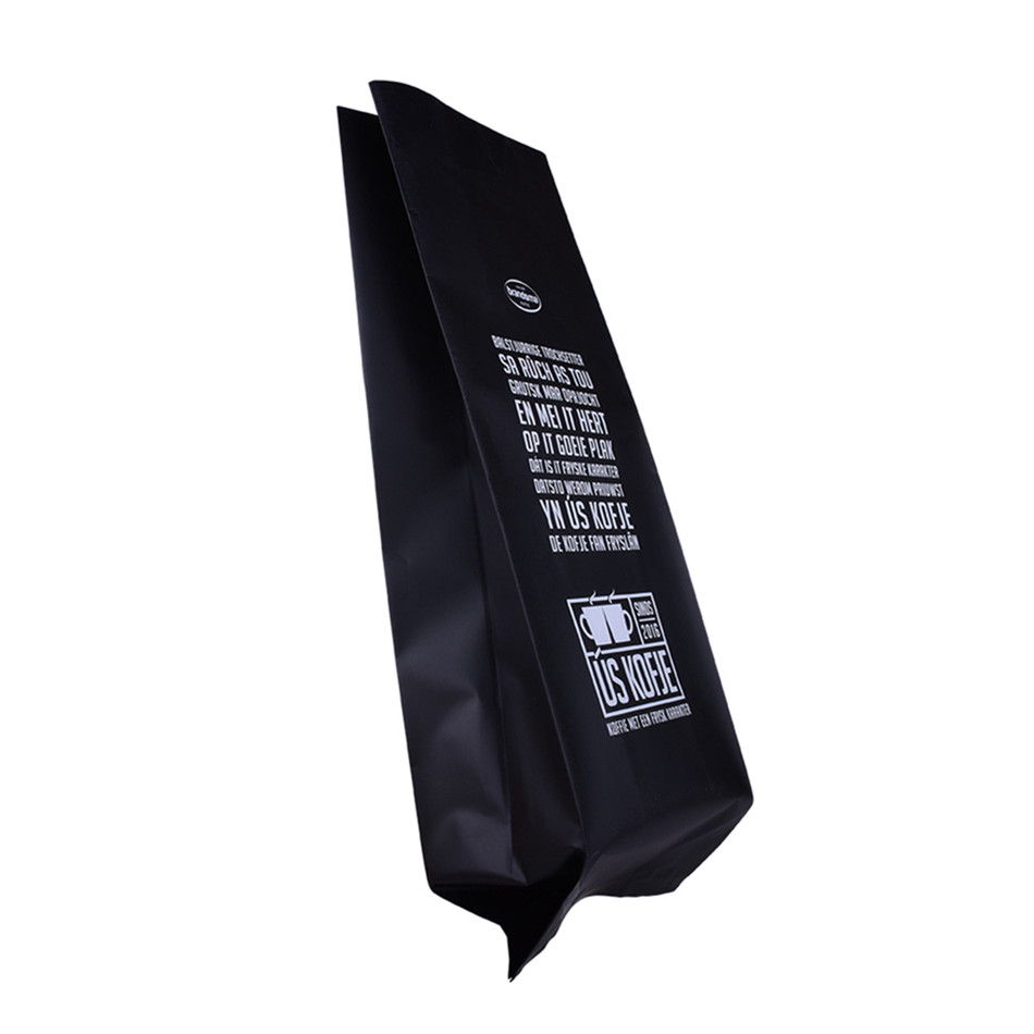 Cheap Custom Matt Black Valve Food Grade Side Gusset Pouch Coffee Bag