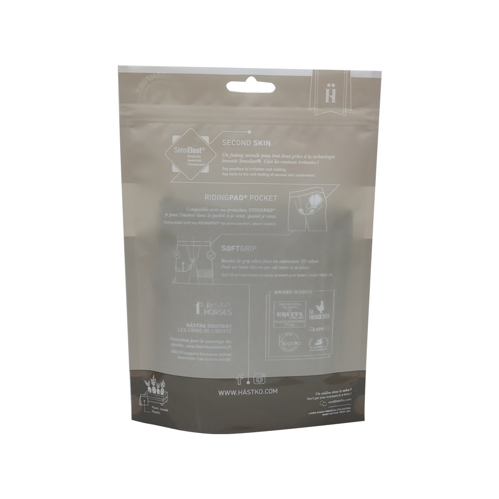 Custom Printed Aluminum Foil Compostable Packaging Ziplock Clothes Bag