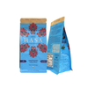 Good Seal Ability Box Bottom Zipper Tea Brown Kraft Paper Bag For Loos Tea