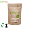Custom Printed Box Bottom Biodegradable Zipper Bag with Ziplock Manufacturers UK