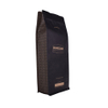 250g Black Flat Bottom Coffee Bean Packaging Bag With Valve Zipper
