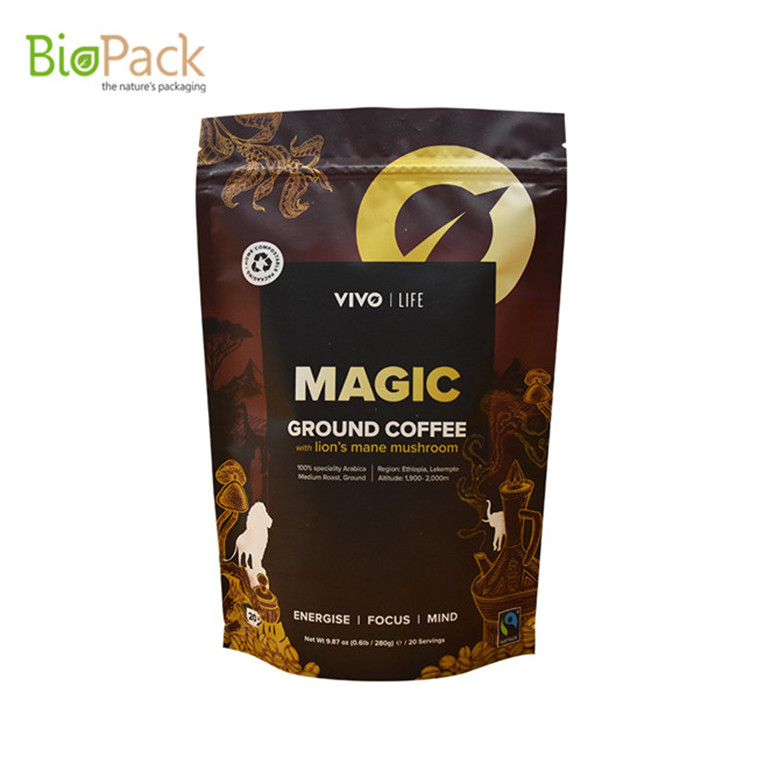 Eco Friendly CBD Snack Supplement Packaging Compostable Doypack