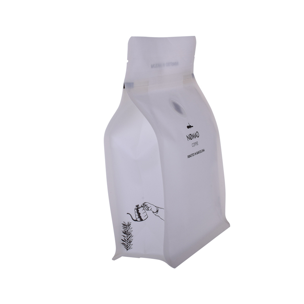 Inventory Foil Lined Resealable Compostable Flat Bottom Packag Compostable Coffee Bag