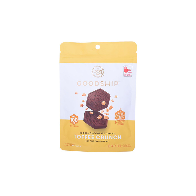 Oem Printed Heat Sealed Flat Zipper Chocolate Candy Packaging Pouch