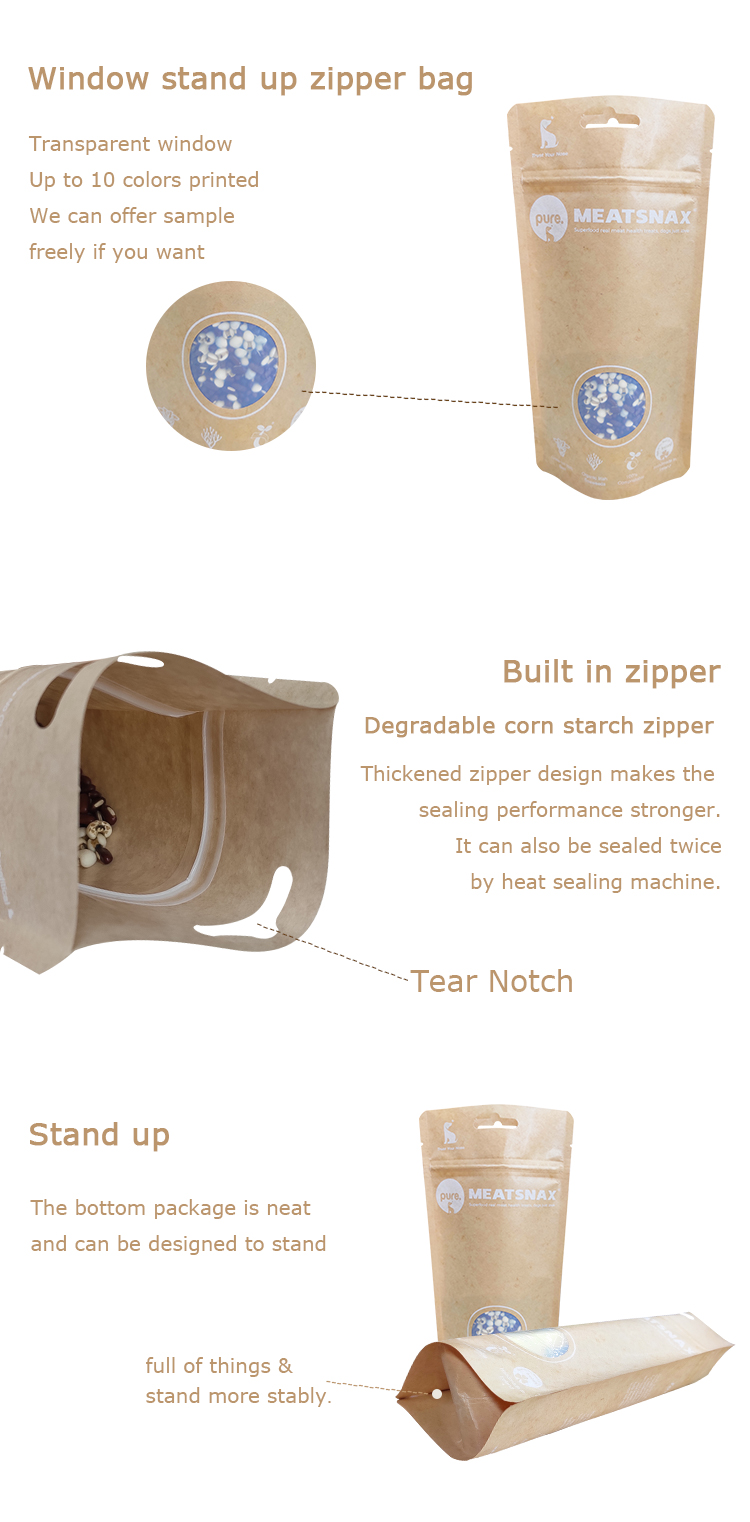 Kraft Paper Dry Food Bag 