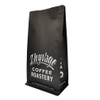Kraft Paper Laminated Plastic Flat Bottom Coffee Pouch Matte Printing Zipper Bag Supplier