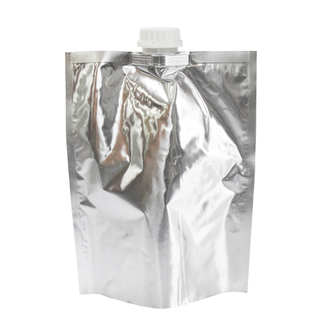 Aluminum Packaging Metal Printed Cocktail Alcohol Stand Up Pouch With Spout Food Grade Lucifuge Protective Bag