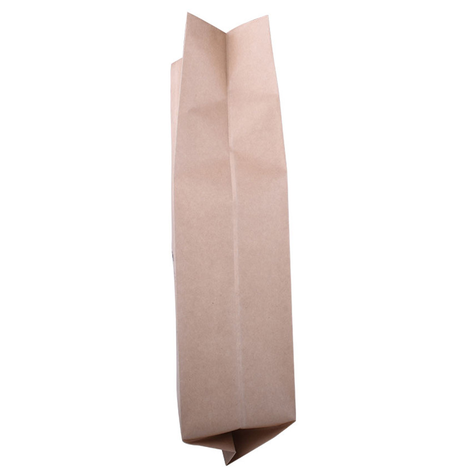 Matte Kraft Pape Gusset Tin Tie Pouch Herbal Tea Leaf Packaging Bags