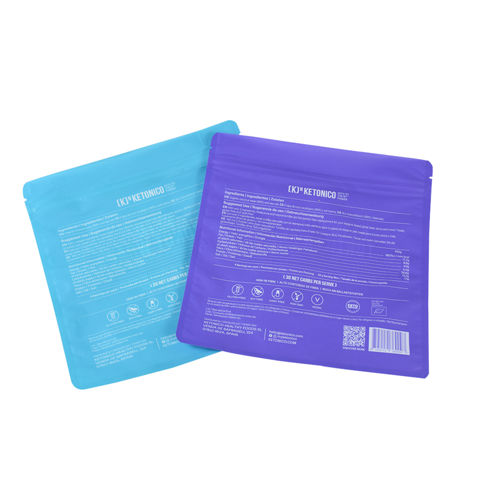 Resealabele U Bottom Seal Biodegradable Wrapper