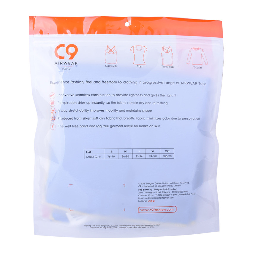 Poly Biodegradable Granola Bar Packaging Shirt Bags 