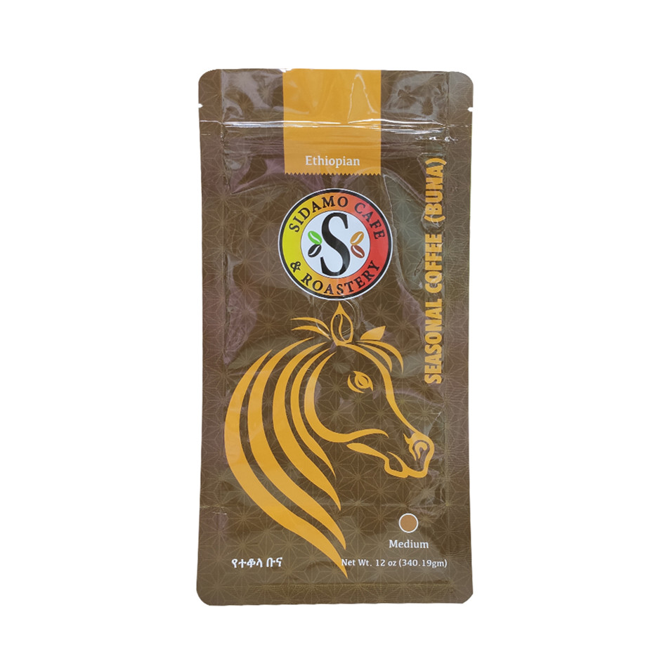 Custom Printed Coffee Pouch Packaging Ziplock Laminated Good Seal Bag