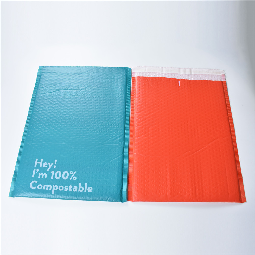 Eco Firendly Customized Rewind Matte Printing High Quality Compostable Mailer Manufacturers with UV Spot