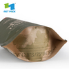 Cheap FSC Certified Kraft Paper Aluminum Foil Stand Up Matt Finish Biodegradable Ziplock Pouches Manufacturers