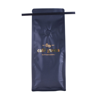 Customised Good Seal Ability Coffee Bag with Coffee Design with Valve with Tin Tie