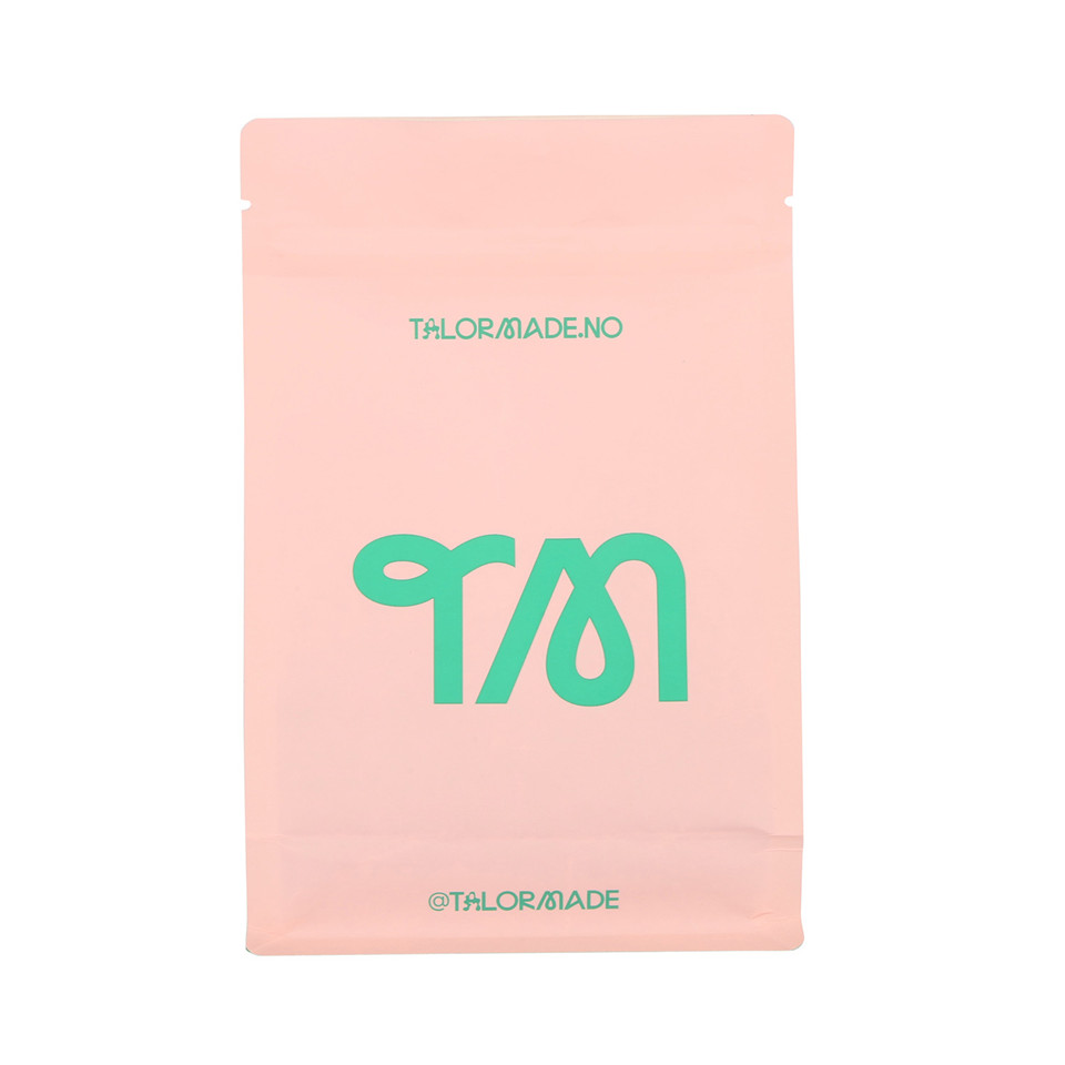 Customized Logo Flat Bottom Transparent Zip Lock Bag with Tear Notch Manufacturers