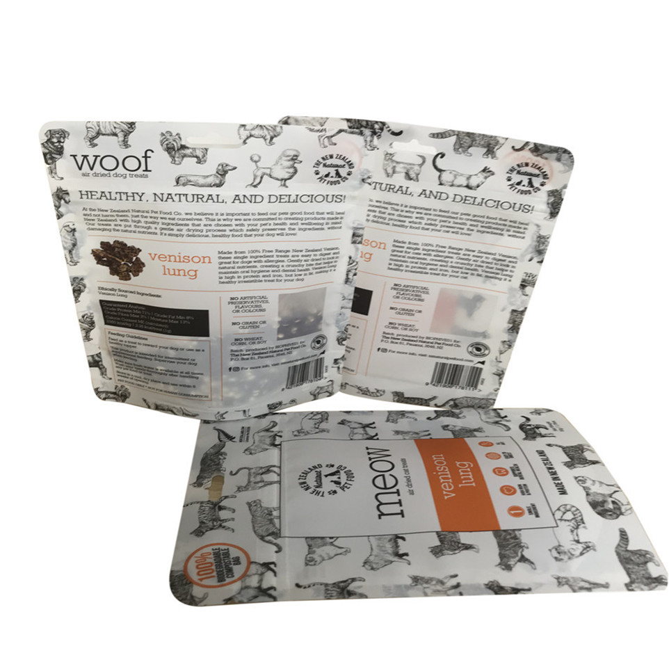 Eco Friendly Tear Notch Stand Up Pouch Zipper Bags