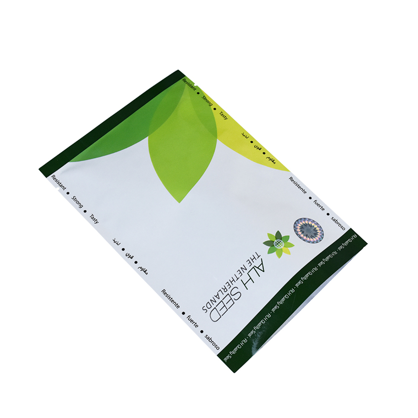 Heat Seal Recycling Moisture-Proof Flat Pouch Bags for 100pcs of seed