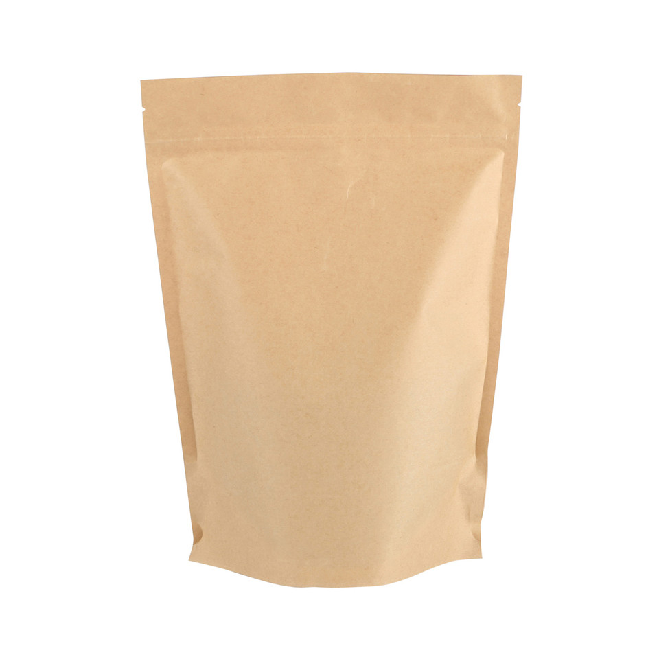 Custom Design Excellent Quality Heat Seal Kraft Paper Resealable Polypropylene Bags