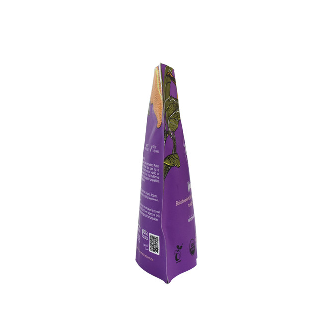 Food Contact Ok&nbsp;Compost&nbsp;Home Fsc Certified Coating Glossy Printed Coffee Bean Packaging Bags