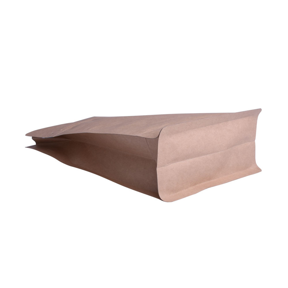 Bán lẻ vòng đáy bằng nhôm giấy krraft papure pouches notch