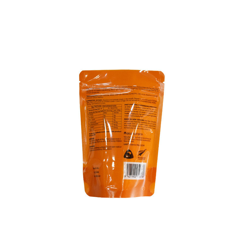Custom Flexible Zip Lock Stand Up Compostable Bags for Food