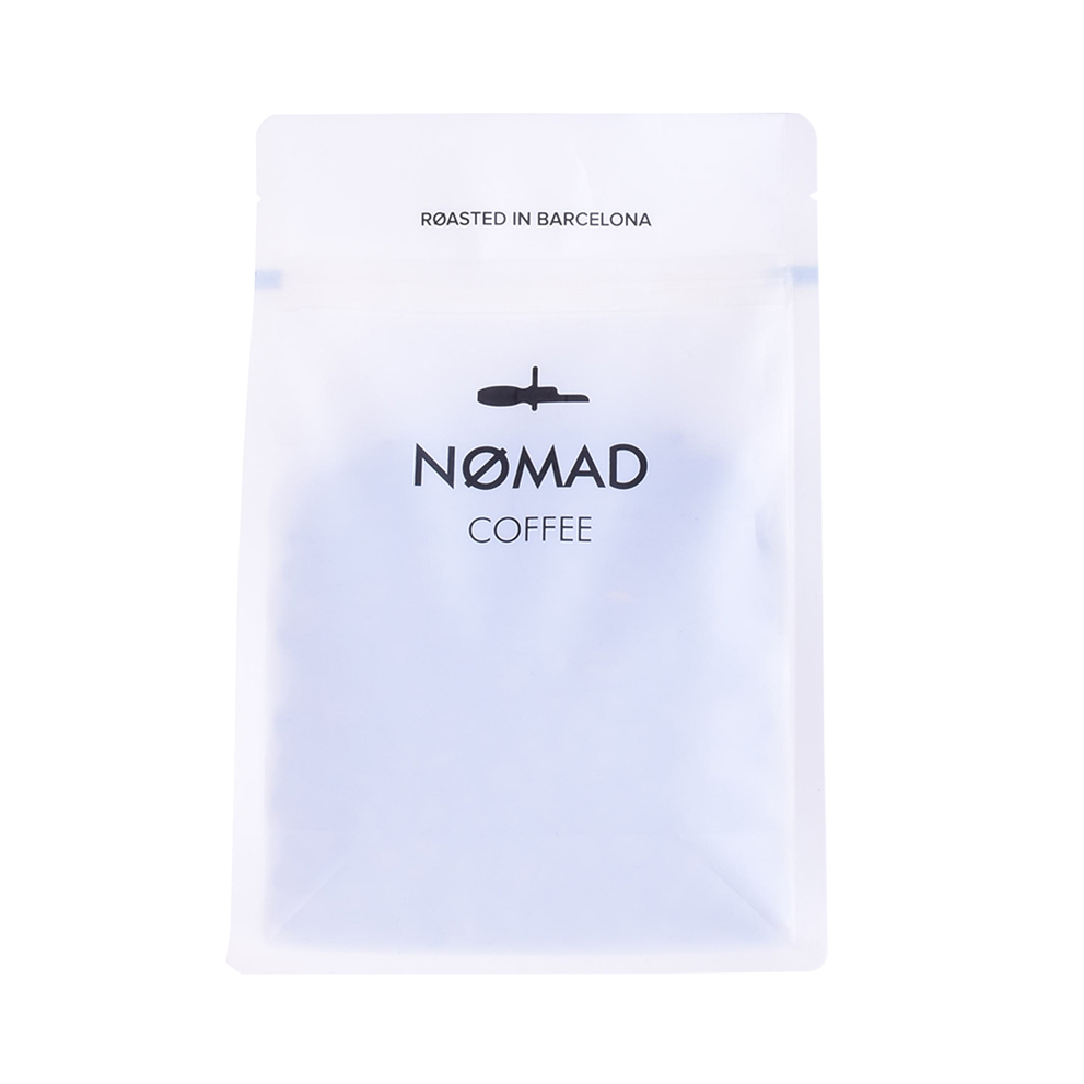 Home Compostable Coffee Packaging Bags with Resealable Zipper and Valve