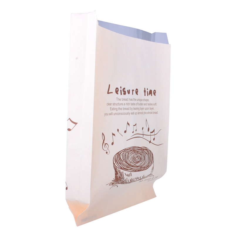 Wholesale Eco Friendly Matte Finishing Kraft Gusset Bags for Bread Flour