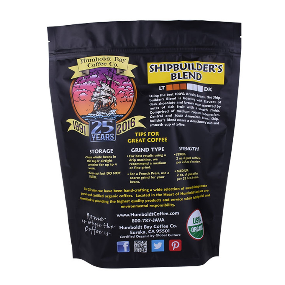 Customized Print Hot stamping doy bags coffee bag packaging
