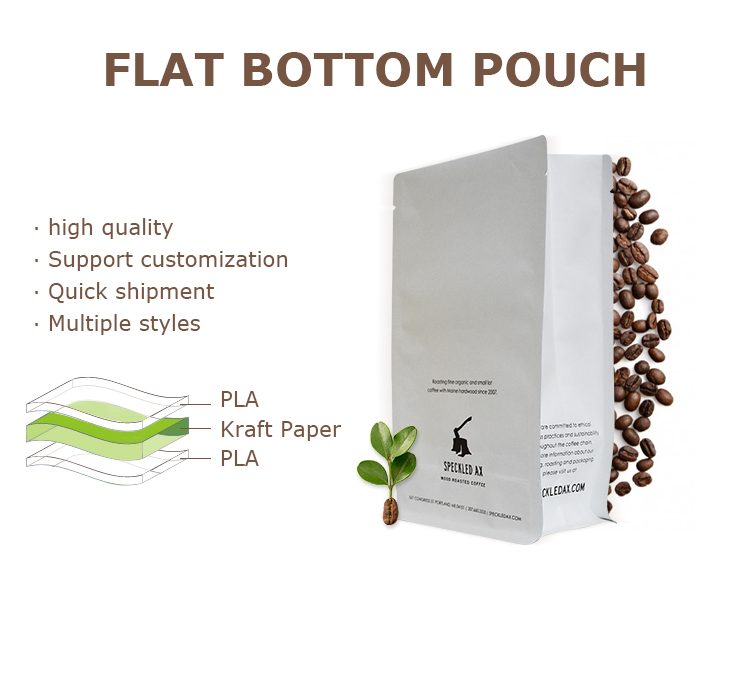 Custom Printed Coffee Bag with Zipper