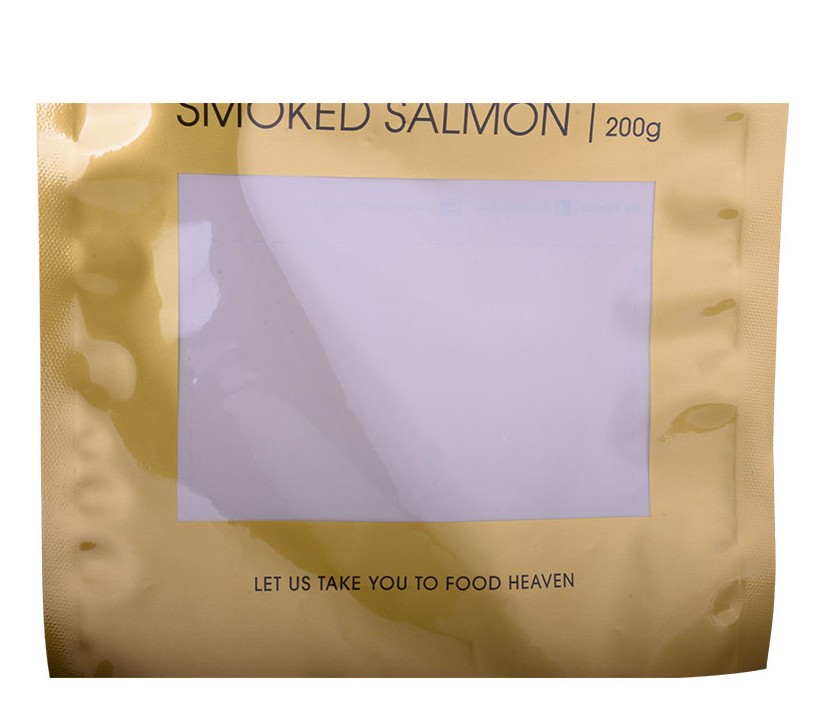 Food Vacuum Pouch Clear Side Seal Custom Flat Bag
