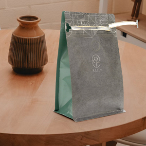 Wholesale Box Bottom Ziplock Coffee Bean Packaging Bags with Valve