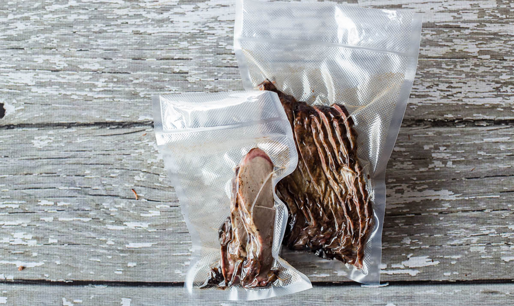 vacuum sealed bag for smoked meat