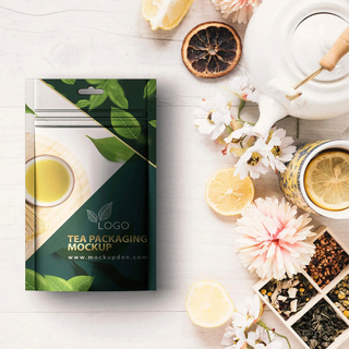Customized Biodegradable Plastic Printed Tea Packaging Pouch Wholesale
