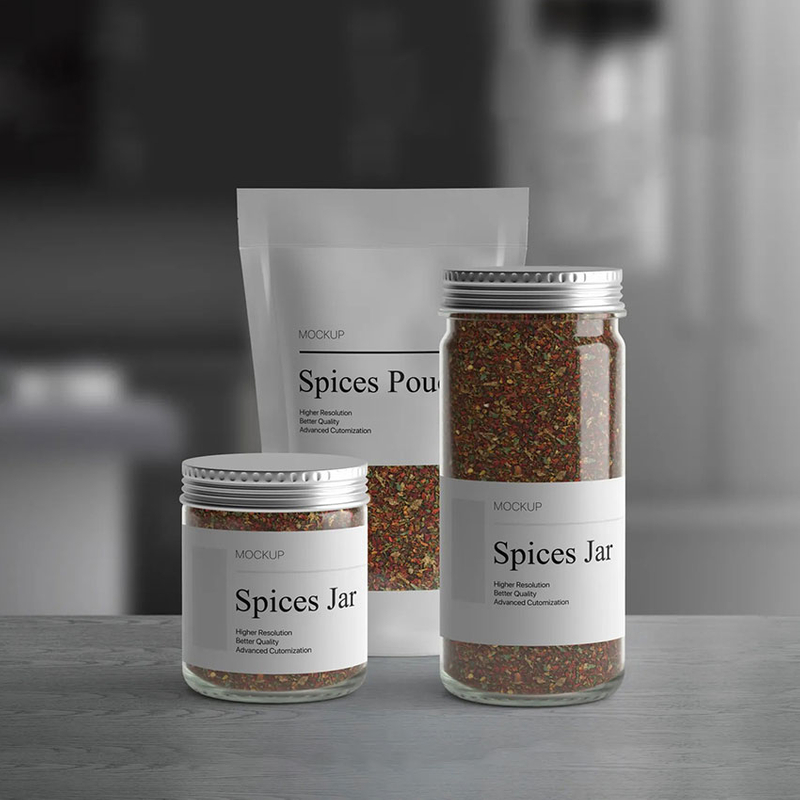 Custom Printed Laminated Foil Resealable Ziplock Condiment Packaging